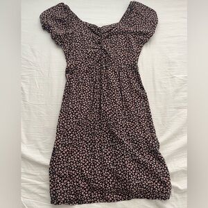 Flower brown dress